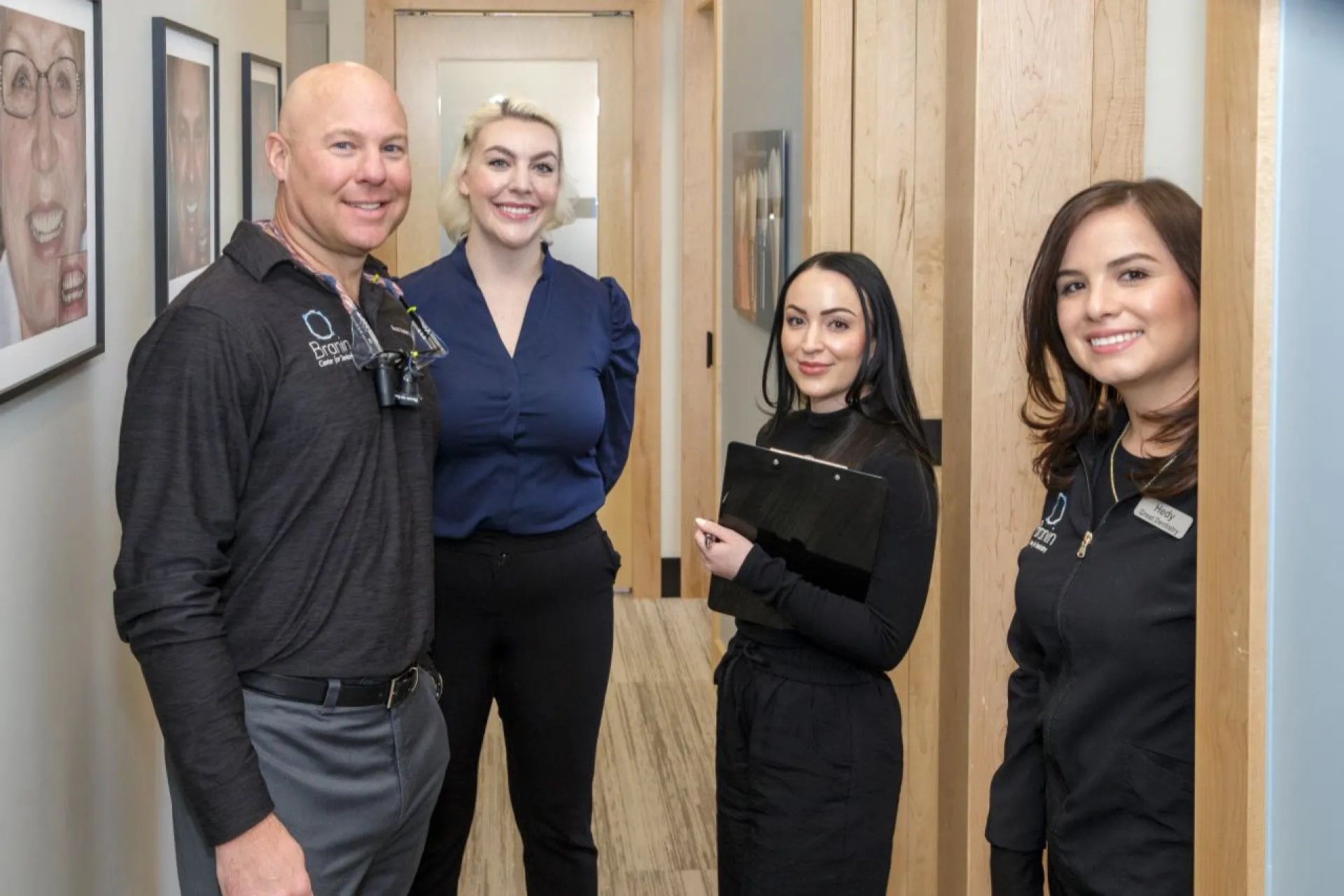 The Superior staff in the hallway