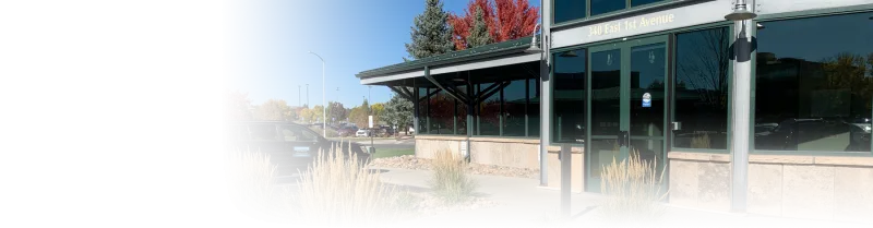 The front of the Bloomfield office
