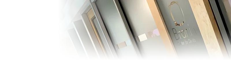 Multiple doors in a hallway at an angle