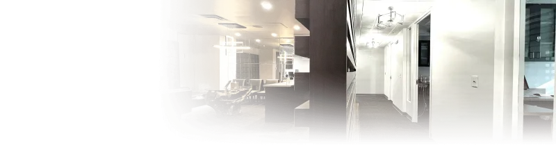 A view of both the lobby and hallway